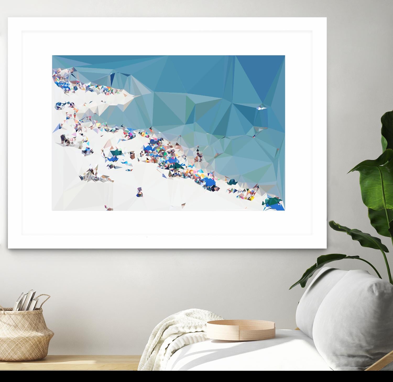 Fractal Beach 1 by THE Studio on GIANT ART - beige costal