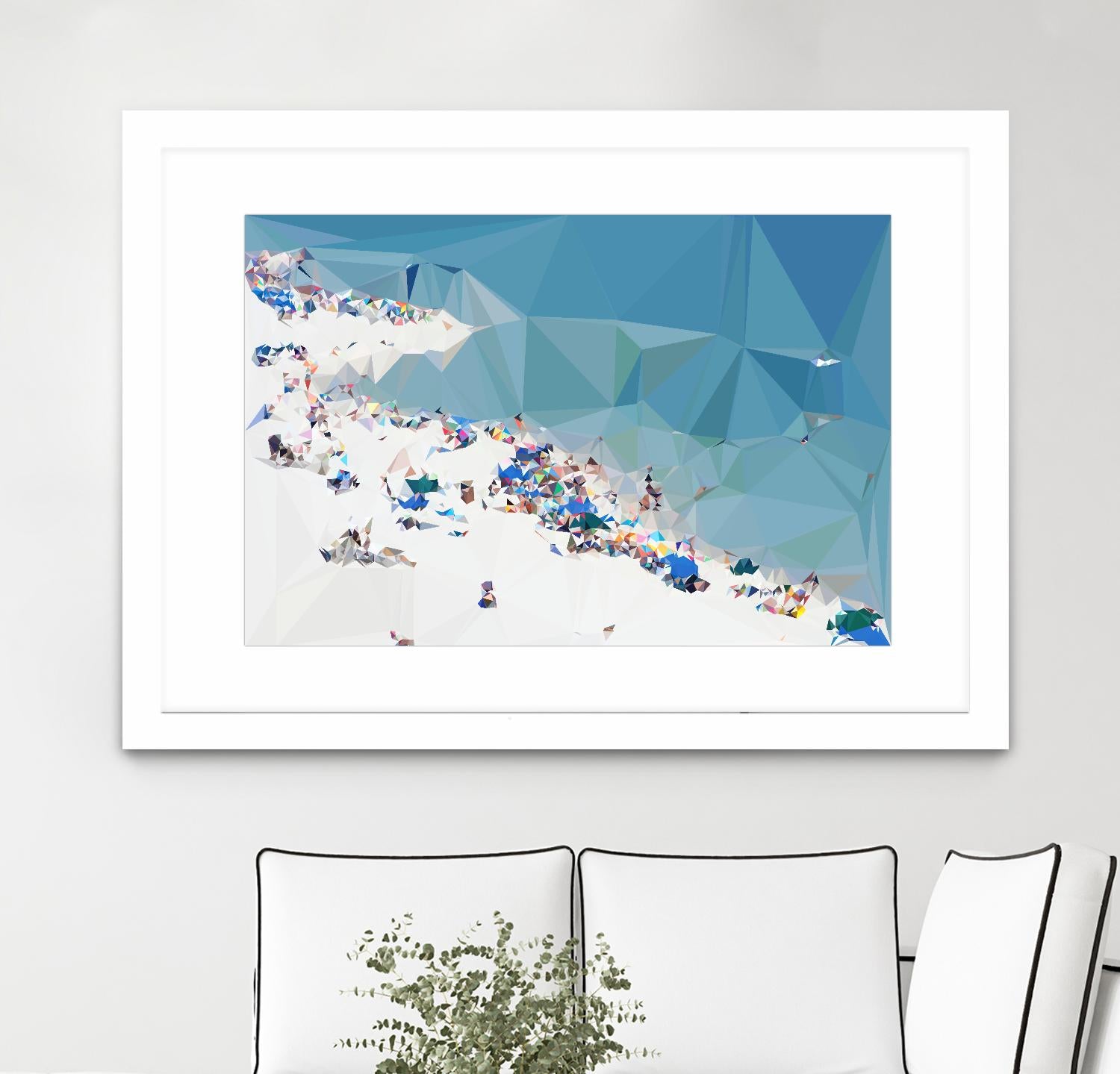 Fractal Beach 1 by THE Studio on GIANT ART - beige costal
