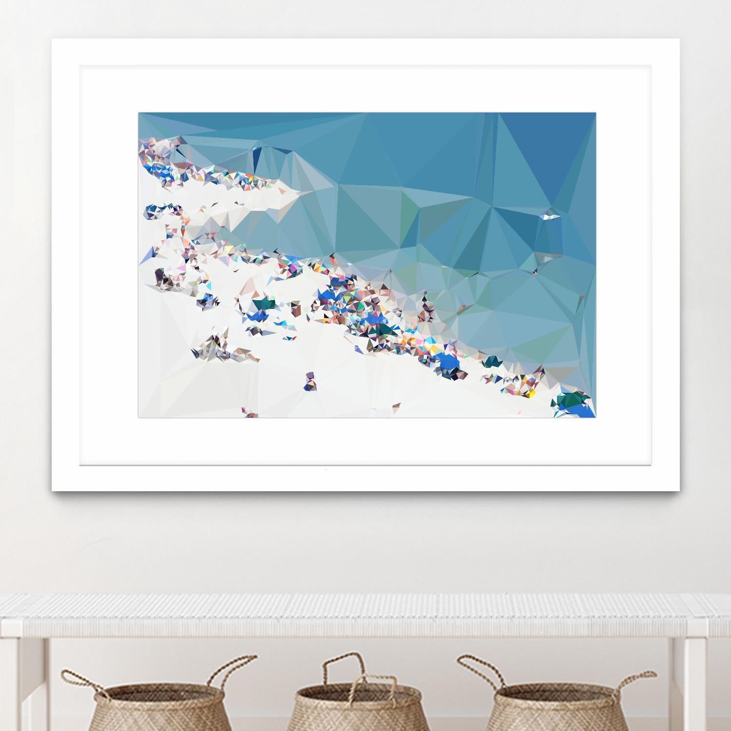Fractal Beach 1 by THE Studio on GIANT ART - beige costal
