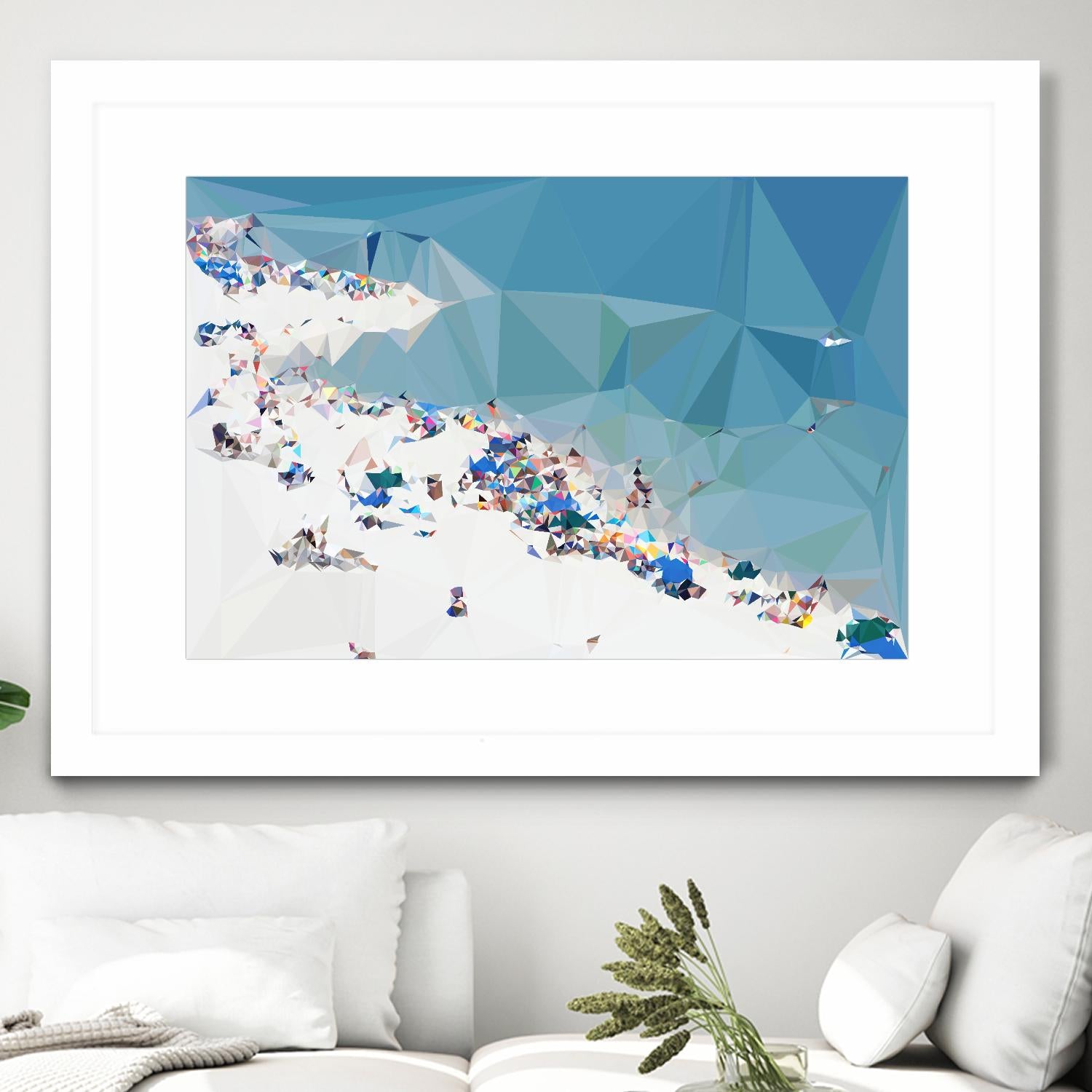 Fractal Beach 1 by THE Studio on GIANT ART - beige costal