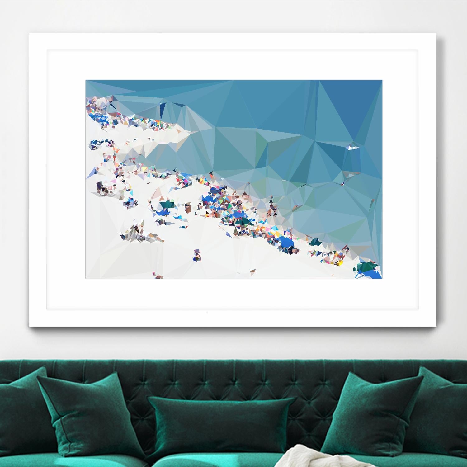 Fractal Beach 1 by THE Studio on GIANT ART - beige costal