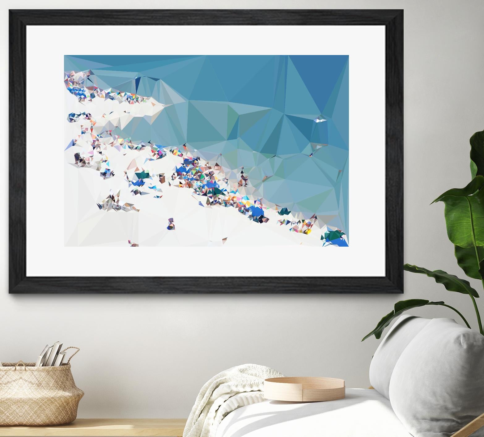 Fractal Beach 1 by THE Studio on GIANT ART - beige costal