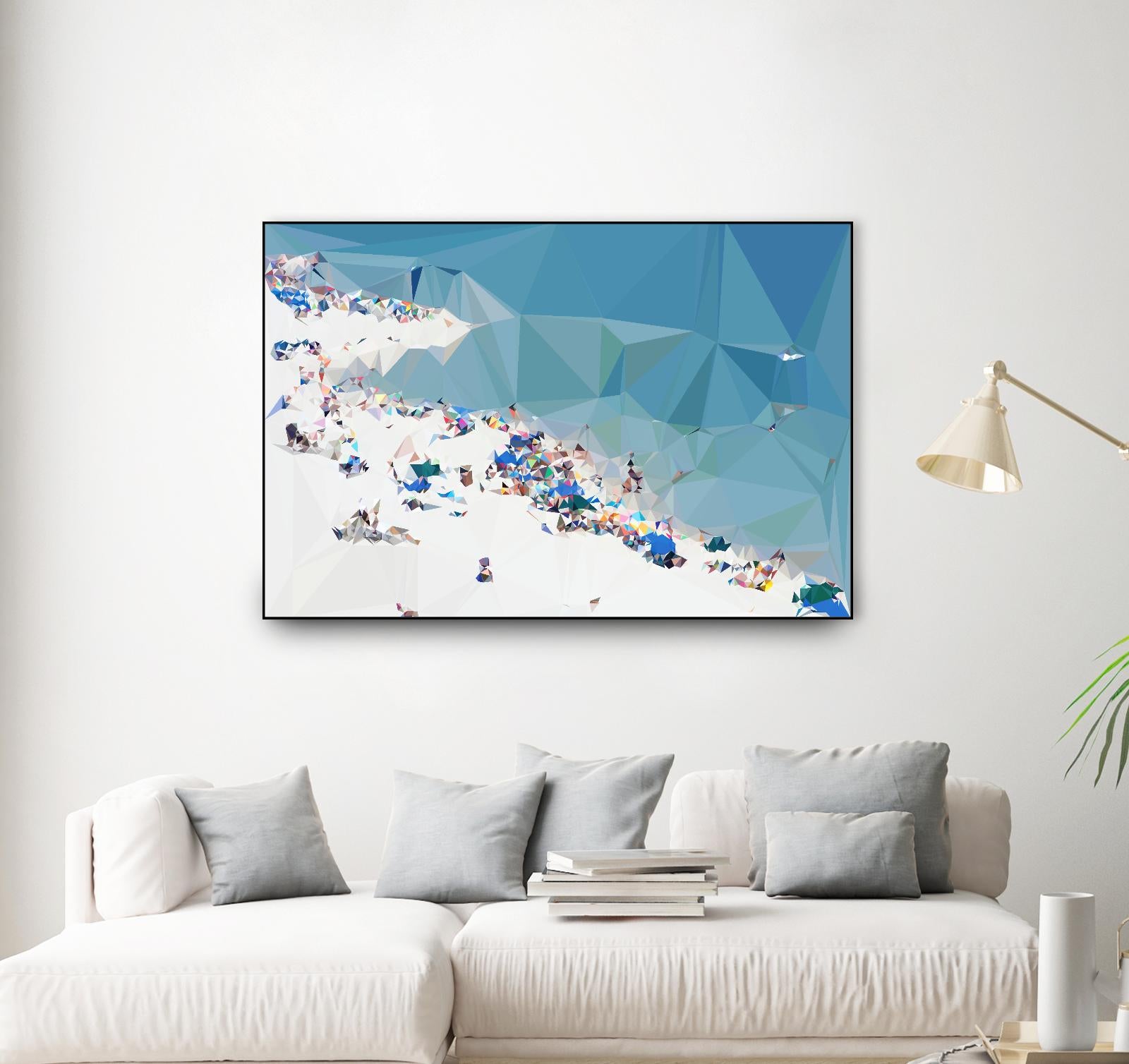 Fractal Beach 1 by THE Studio on GIANT ART - beige contemporary