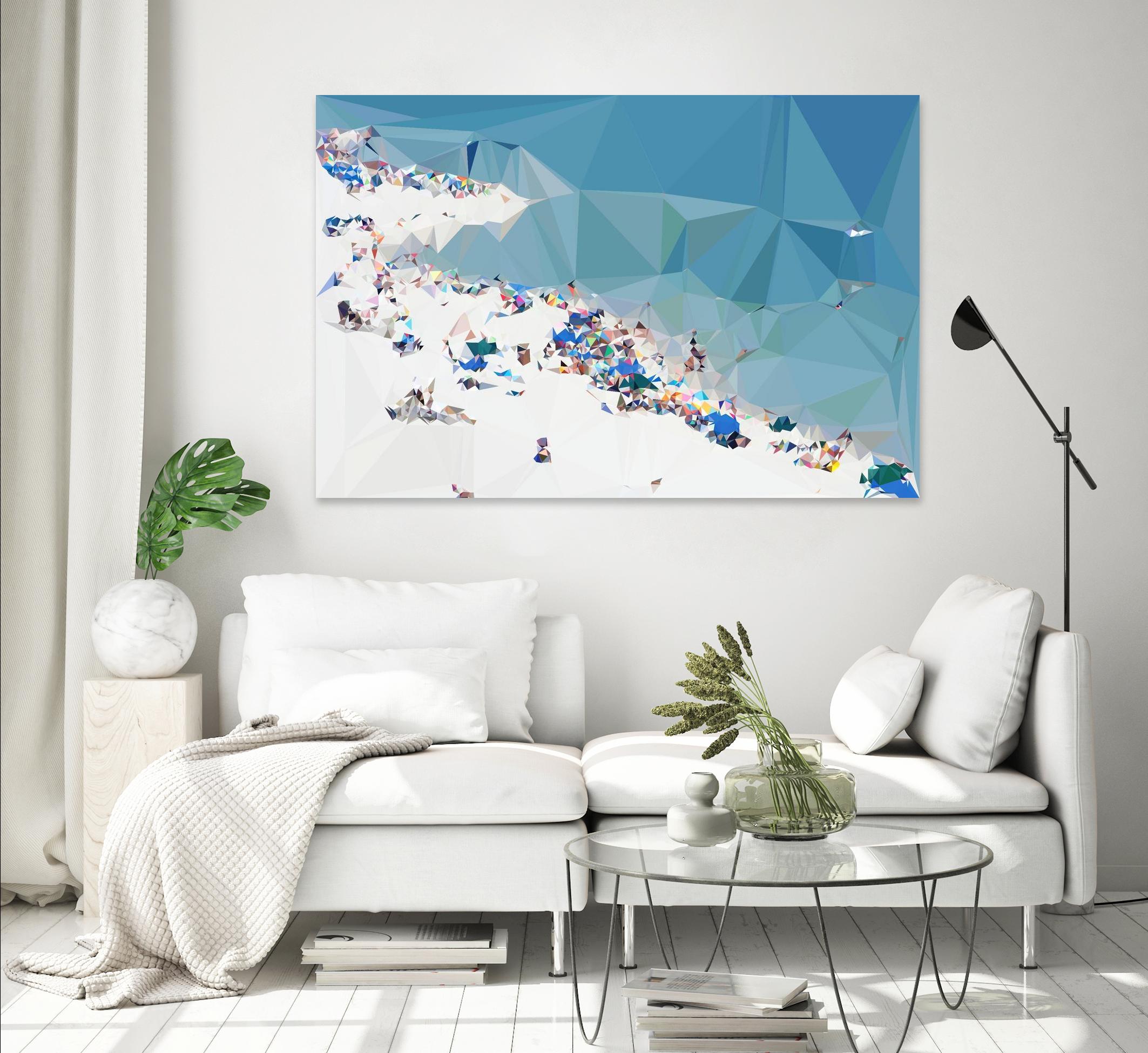 Fractal Beach 1 by THE Studio on GIANT ART - beige costal