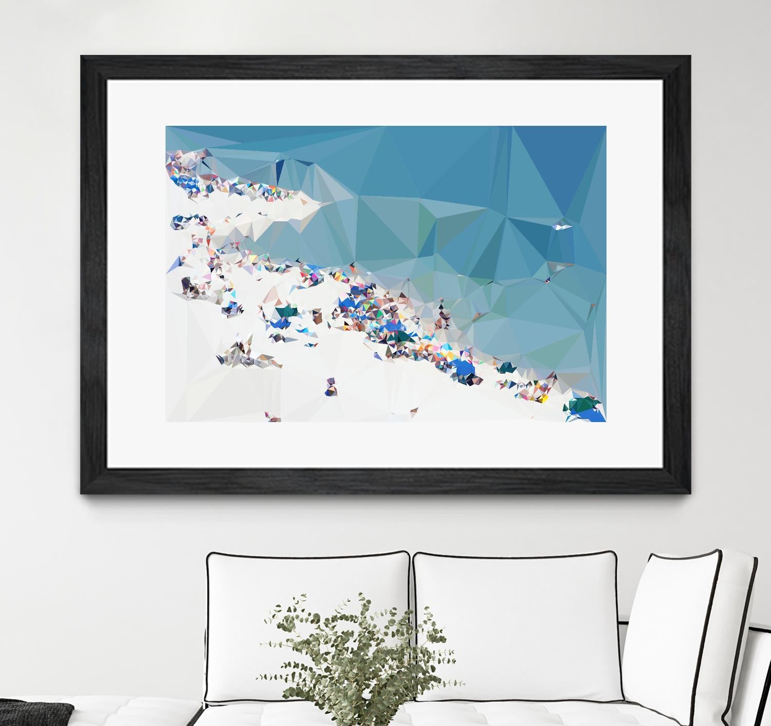 Fractal Beach 1 by THE Studio on GIANT ART - beige costal