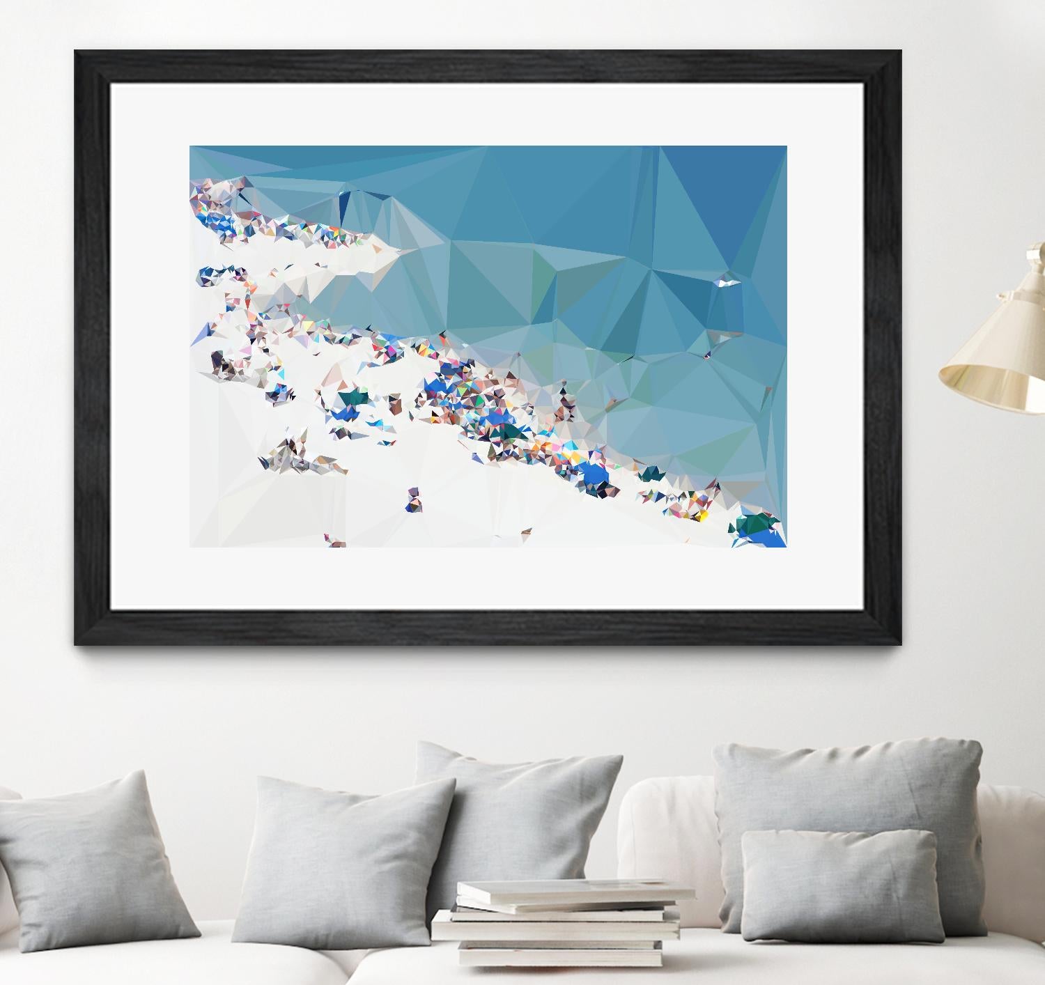 Fractal Beach 1 by THE Studio on GIANT ART - beige costal