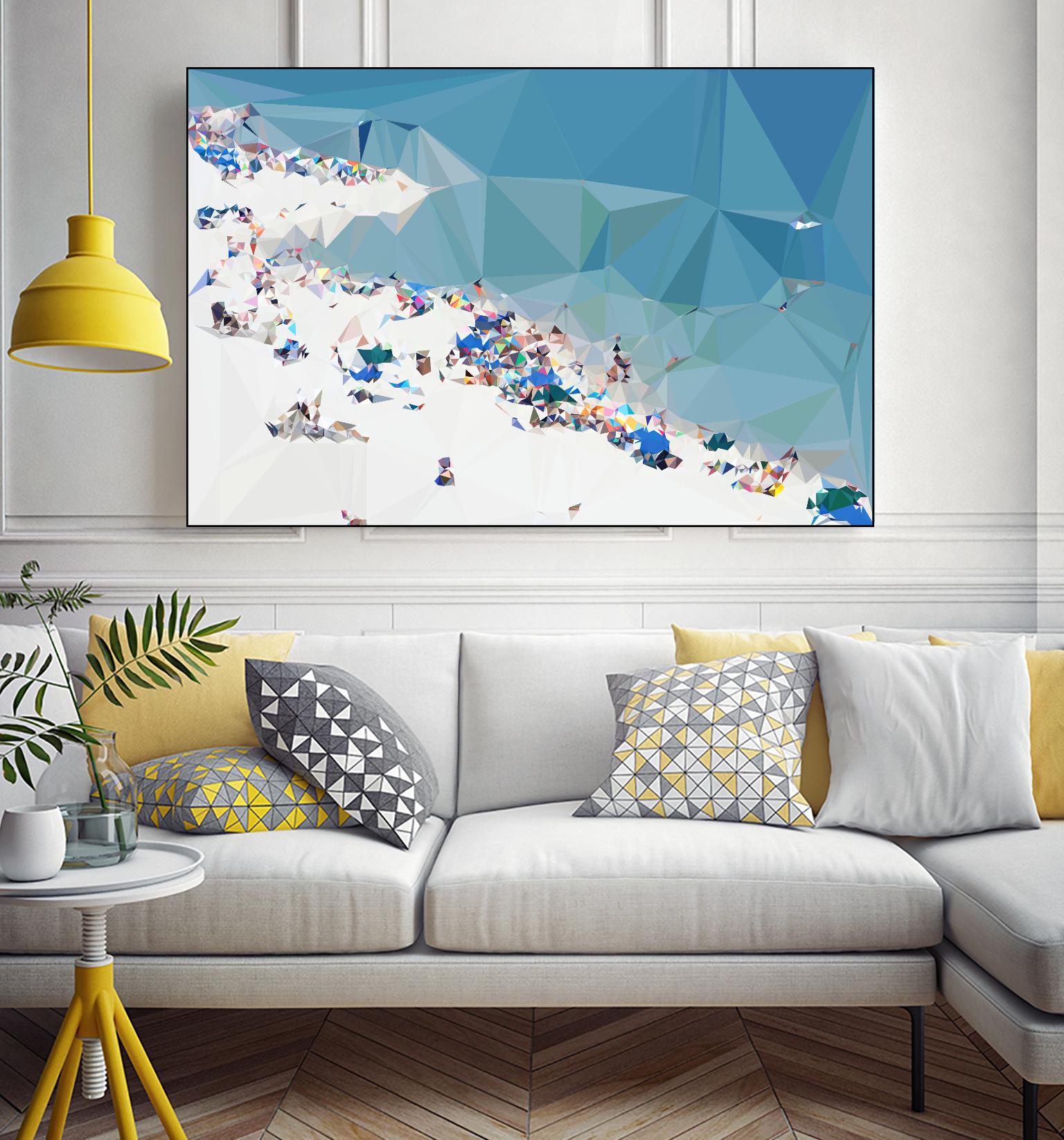 Fractal Beach 1 by THE Studio on GIANT ART - beige contemporary