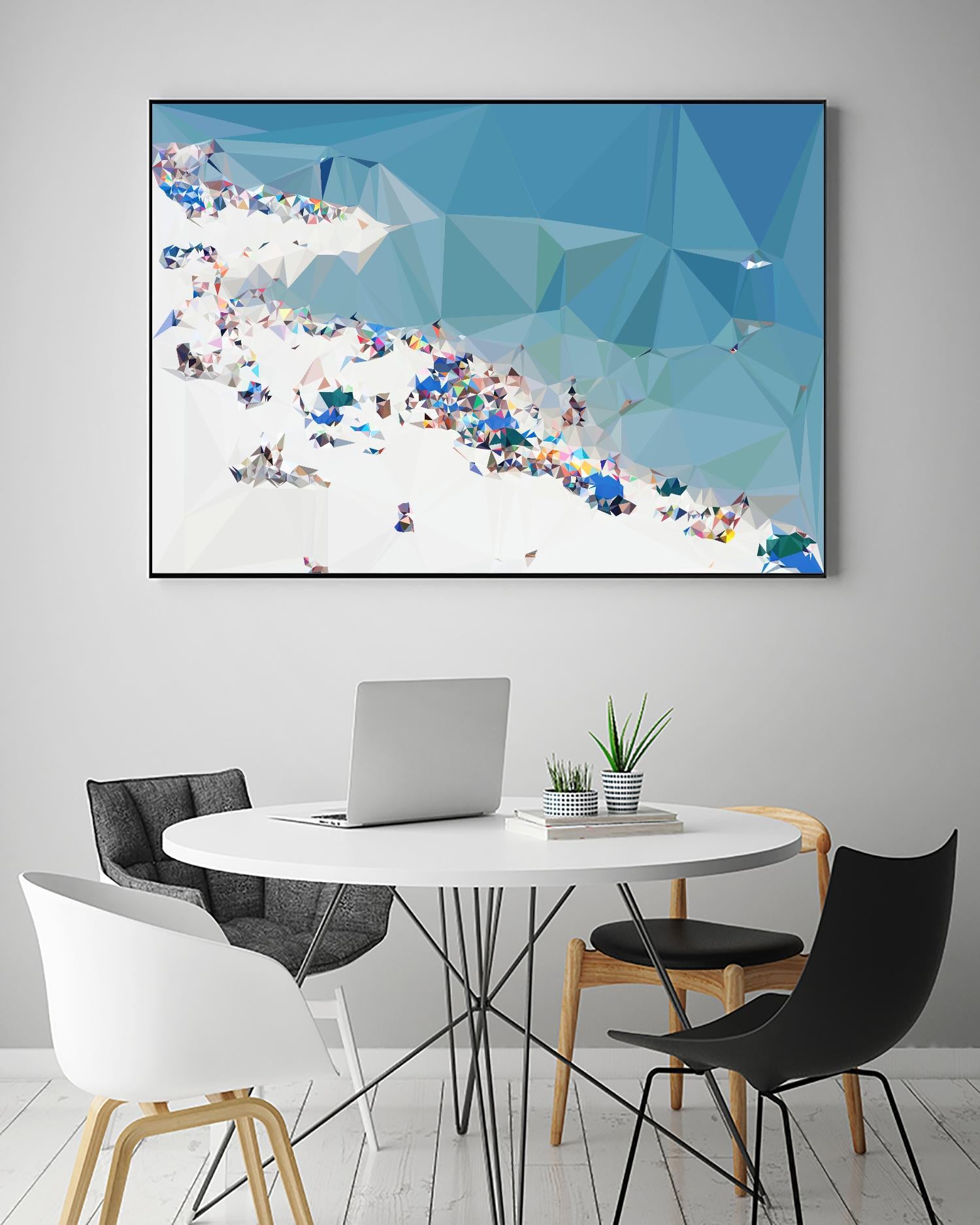 Fractal Beach 1 by THE Studio on GIANT ART - beige contemporary