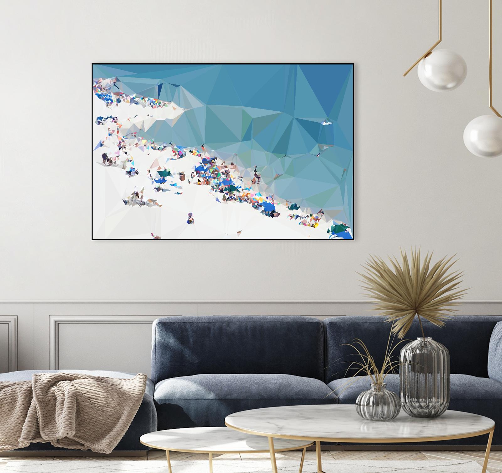 Fractal Beach 1 by THE Studio on GIANT ART - beige contemporary