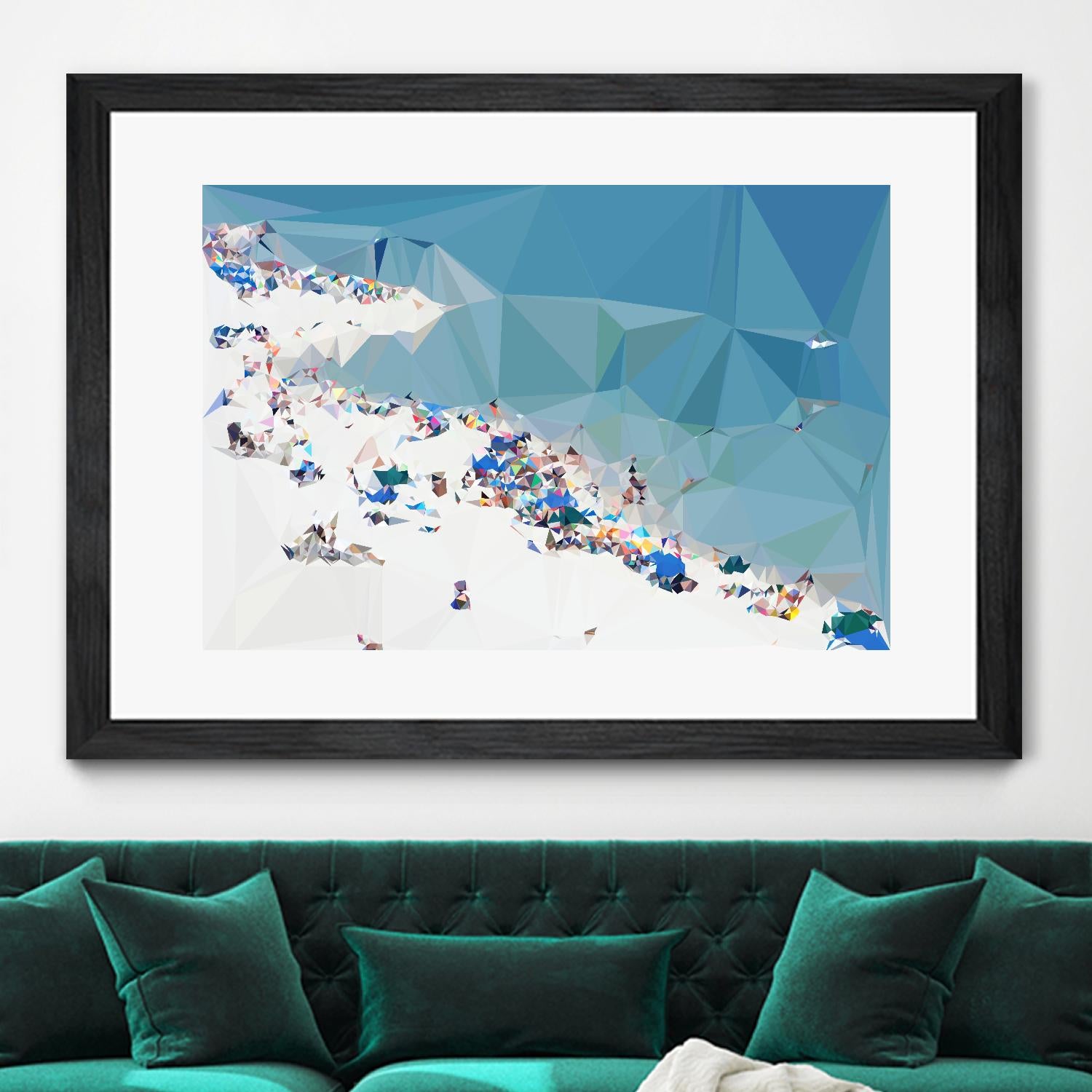 Fractal Beach 1 by THE Studio on GIANT ART - beige costal