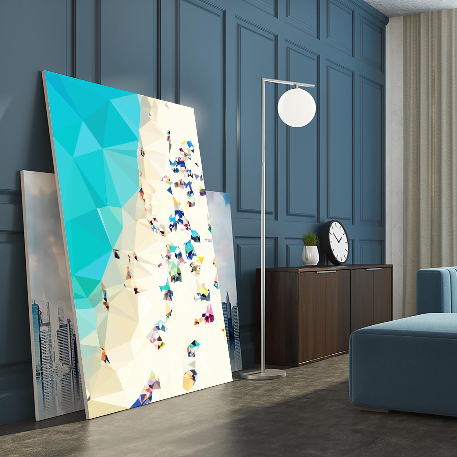 Fractal Beach 2 by THE Studio on GIANT ART - beige contemporary