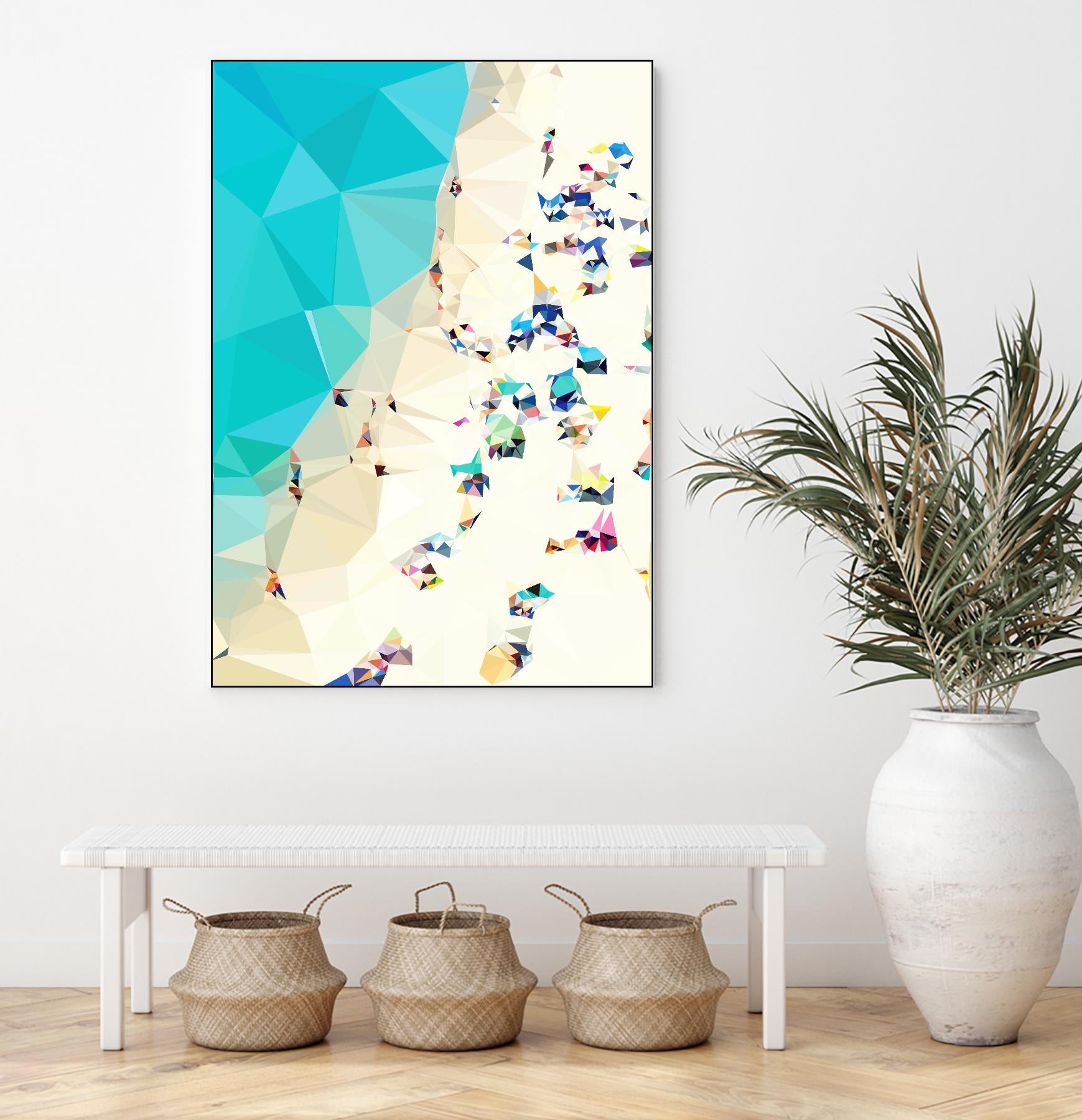 Fractal Beach 2 by THE Studio on GIANT ART - beige contemporary