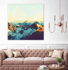 Fractal Mountain Sunset by THE Studio on GIANT ART - brown contemporary