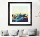 Fractal Mountain Sunset by THE Studio on GIANT ART - brown contemporary