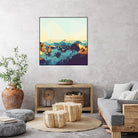 Fractal Mountain Sunset by THE Studio on GIANT ART - brown contemporary