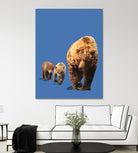Fractal Bears by THE Studio on GIANT ART - brown contemporary