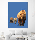 Fractal Bears by THE Studio on GIANT ART - brown contemporary