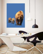Fractal Bears by THE Studio on GIANT ART - blue animal ours