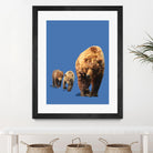 Fractal Bears by THE Studio on GIANT ART - blue animal ours