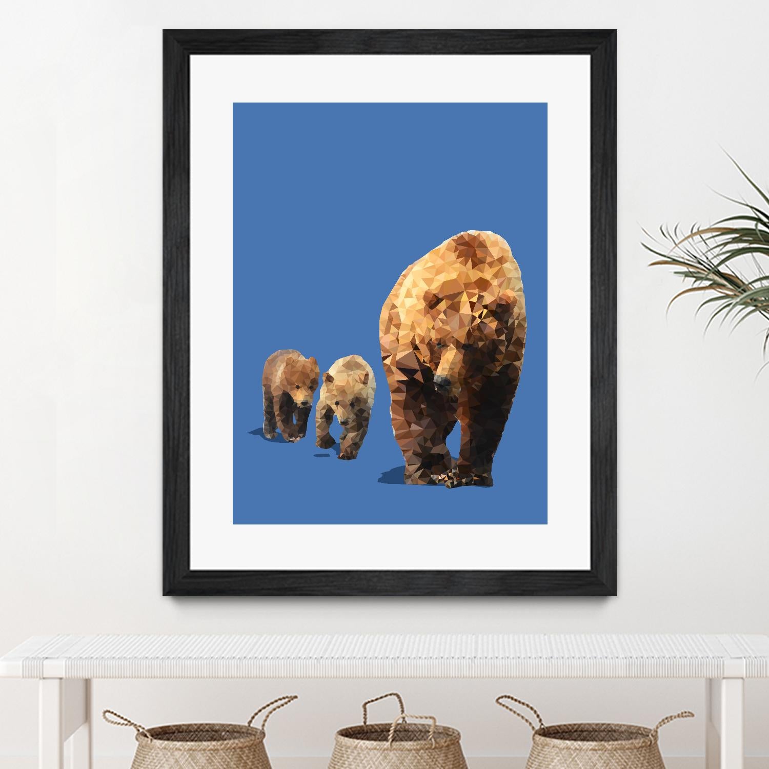 Fractal Bears by THE Studio on GIANT ART - blue animal ours