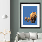Fractal Bears by THE Studio on GIANT ART - blue animal ours