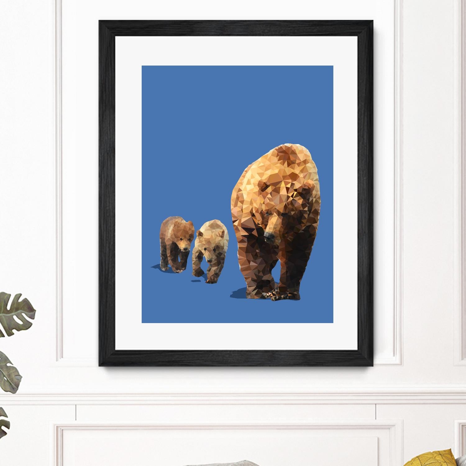 Fractal Bears by THE Studio on GIANT ART - blue animal ours