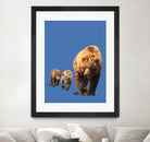 Fractal Bears by THE Studio on GIANT ART - blue animal ours