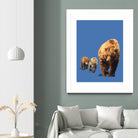 Fractal Bears by THE Studio on GIANT ART - blue animal ours