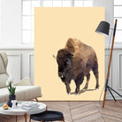 Fractal Bison by THE Studio on GIANT ART - black contemporary