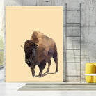 Fractal Bison by THE Studio on GIANT ART - black contemporary
