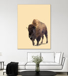 Fractal Bison by THE Studio on GIANT ART - black contemporary