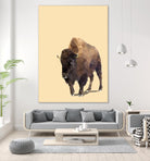 Fractal Bison by THE Studio on GIANT ART - black contemporary
