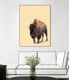 Fractal Bison by THE Studio on GIANT ART - black contemporary