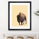 Fractal Bison by THE Studio on GIANT ART - black animal bison