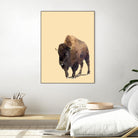 Fractal Bison by THE Studio on GIANT ART - black contemporary