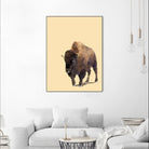 Fractal Bison by THE Studio on GIANT ART - black contemporary