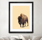 Fractal Bison by THE Studio on GIANT ART - black animal bison