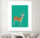 Fractal Deer by THE Studio on GIANT ART - beige animal deer