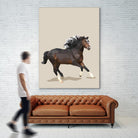Fractal Horse by THE Studio on GIANT ART - black contemporary