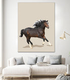 Fractal Horse by THE Studio on GIANT ART - black contemporary