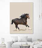 Fractal Horse by THE Studio on GIANT ART - black contemporary