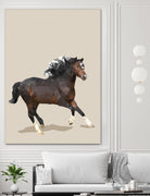 Fractal Horse by THE Studio on GIANT ART - black contemporary