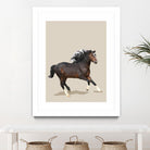 Fractal Horse by THE Studio on GIANT ART - beige animal horse