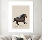 Fractal Horse by THE Studio on GIANT ART - beige animal horse