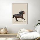 Fractal Horse by THE Studio on GIANT ART - black contemporary