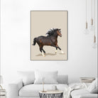 Fractal Horse by THE Studio on GIANT ART - black contemporary