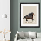 Fractal Horse by THE Studio on GIANT ART - beige animal horse