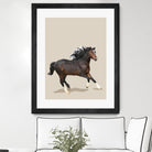 Fractal Horse by THE Studio on GIANT ART - beige animal horse