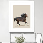 Fractal Horse by THE Studio on GIANT ART - beige animal horse