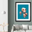 Fractal Pigs by THE Studio on GIANT ART - pink animal ping